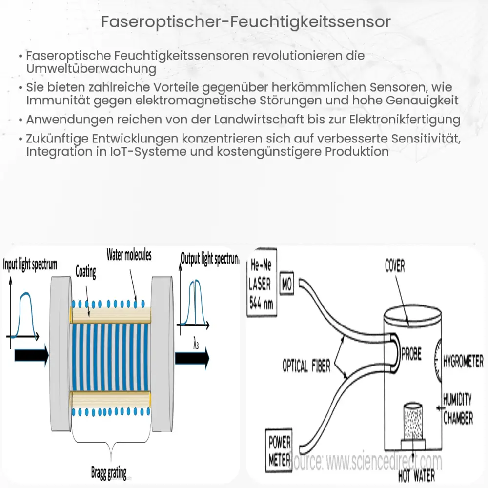 Faseroptischer Feuchtigkeitssensor
