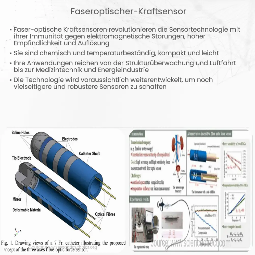Faseroptischer Kraftsensor