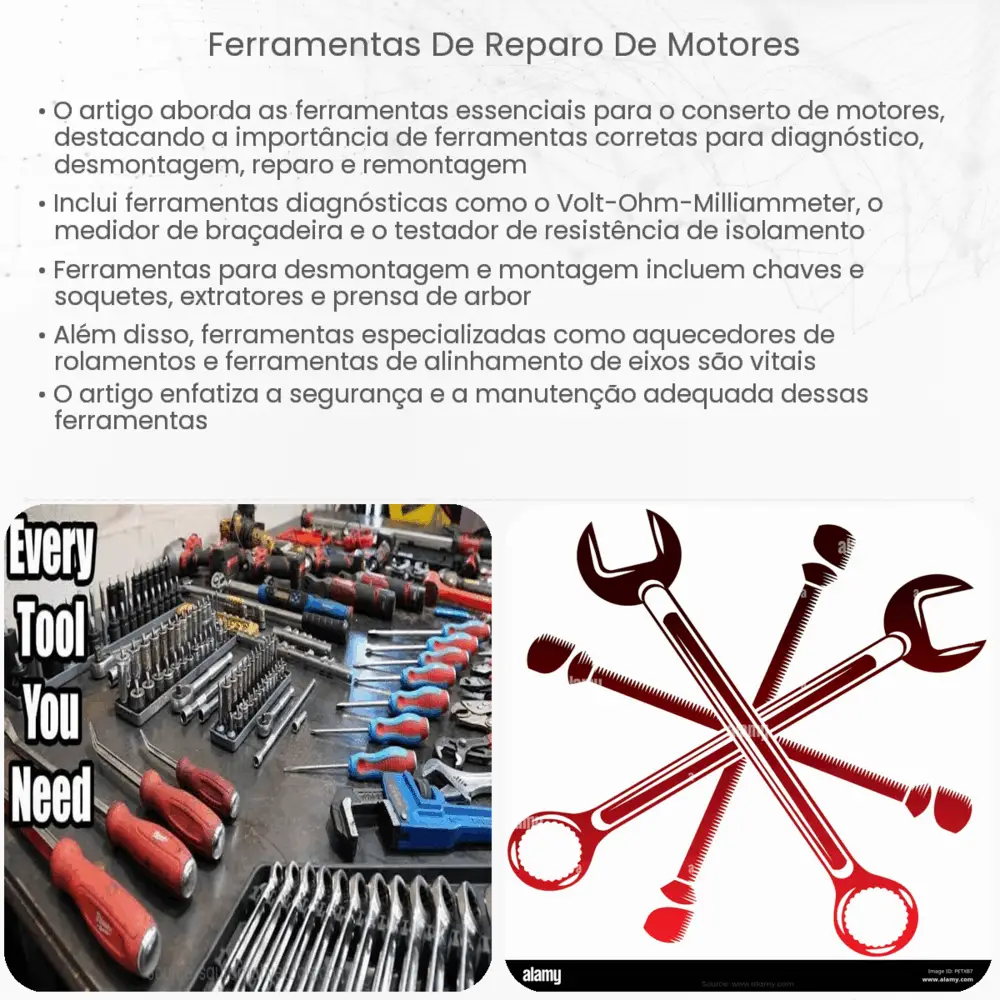 Ferramentas de reparo de motores