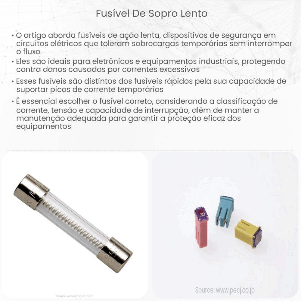 Fusível de sopro lento