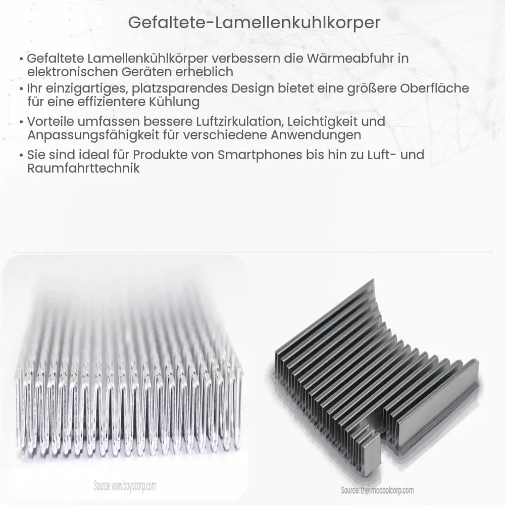 Gefaltete Lamellenkühlkörper