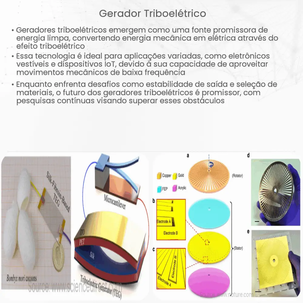 Gerador triboelétrico