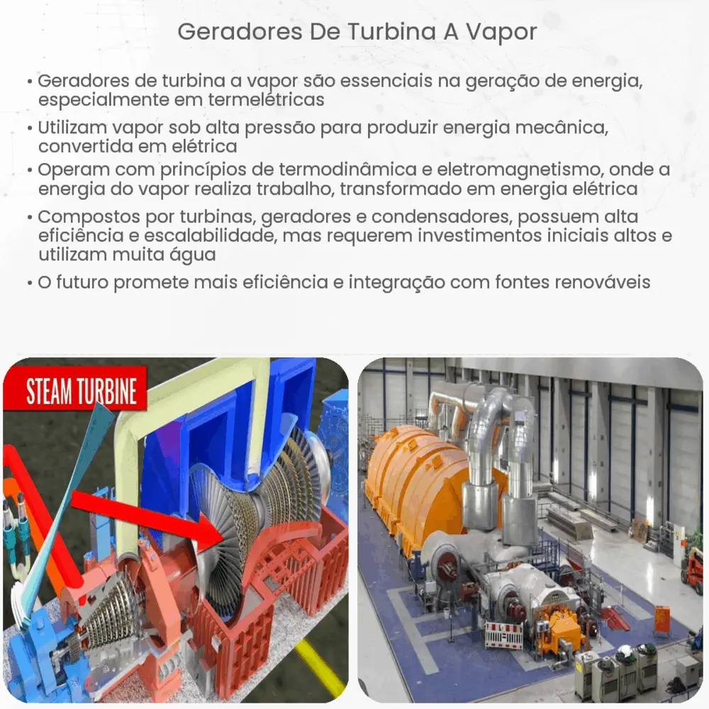 Geradores de turbina a vapor