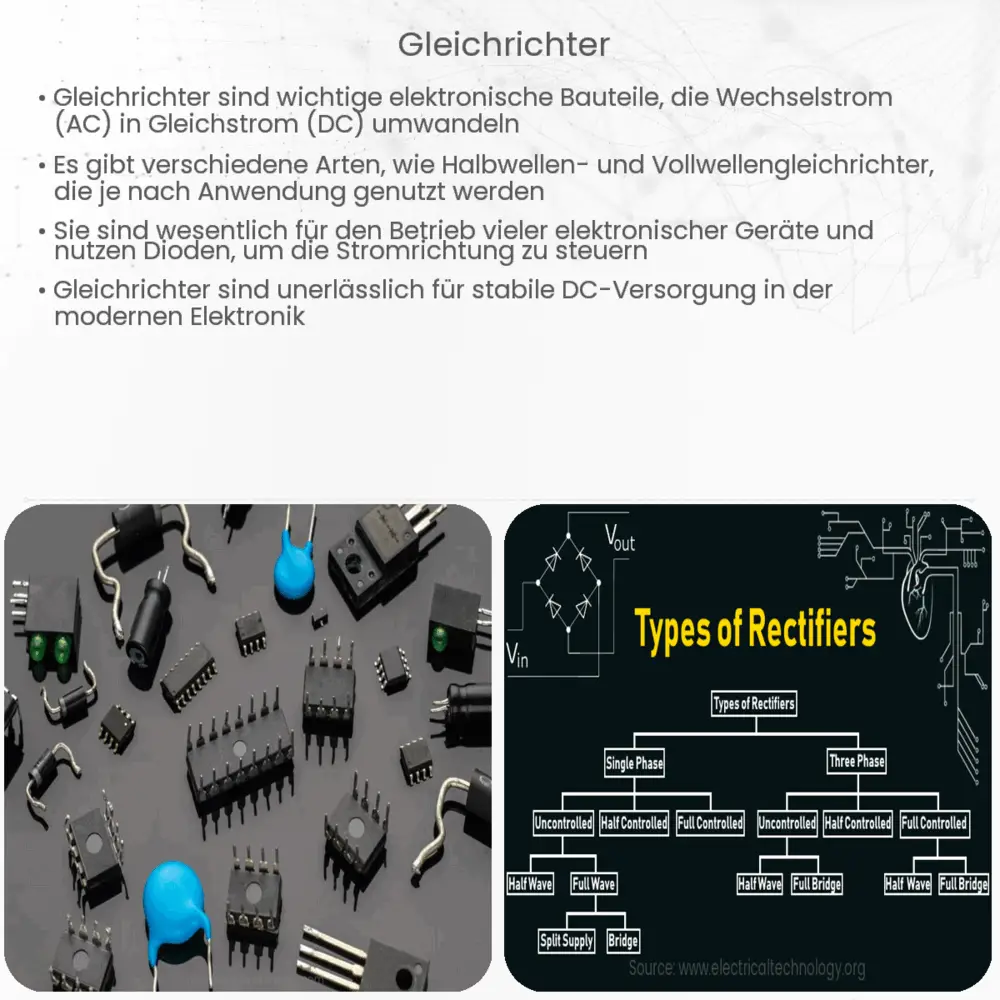 Gleichrichter  Wie es funktioniert, Anwendung & Vorteile