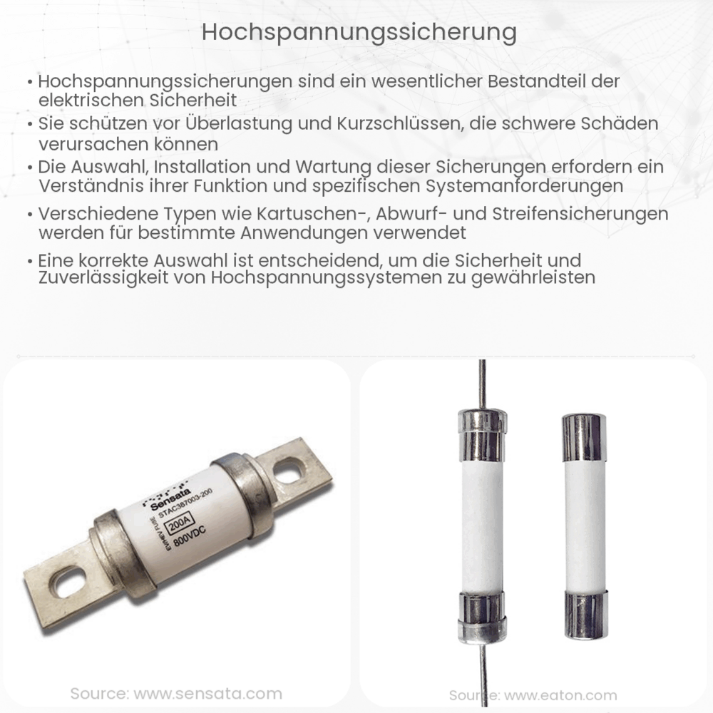 Hochspannungssicherung
