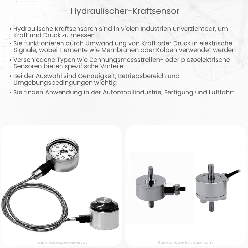 Hydraulischer Kraftsensor