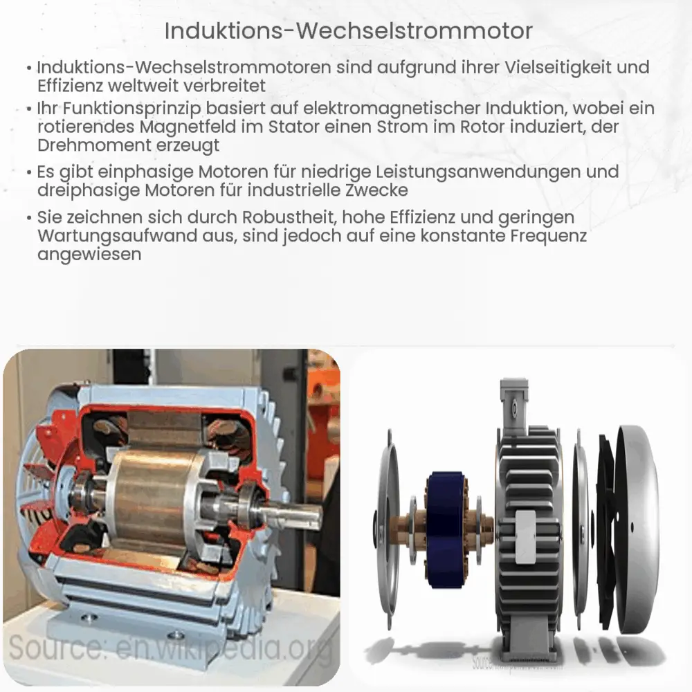 Induktions-Wechselstrommotor