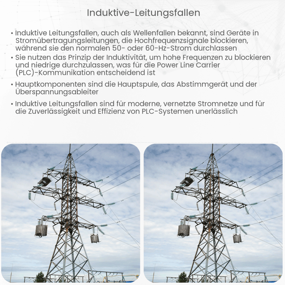 Induktive Leitungsfallen