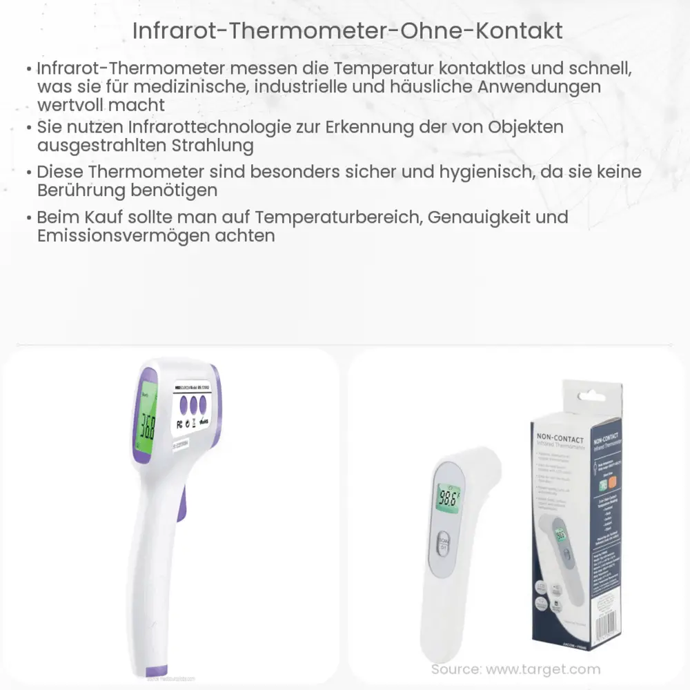 Infrarot-Thermometer ohne Kontakt