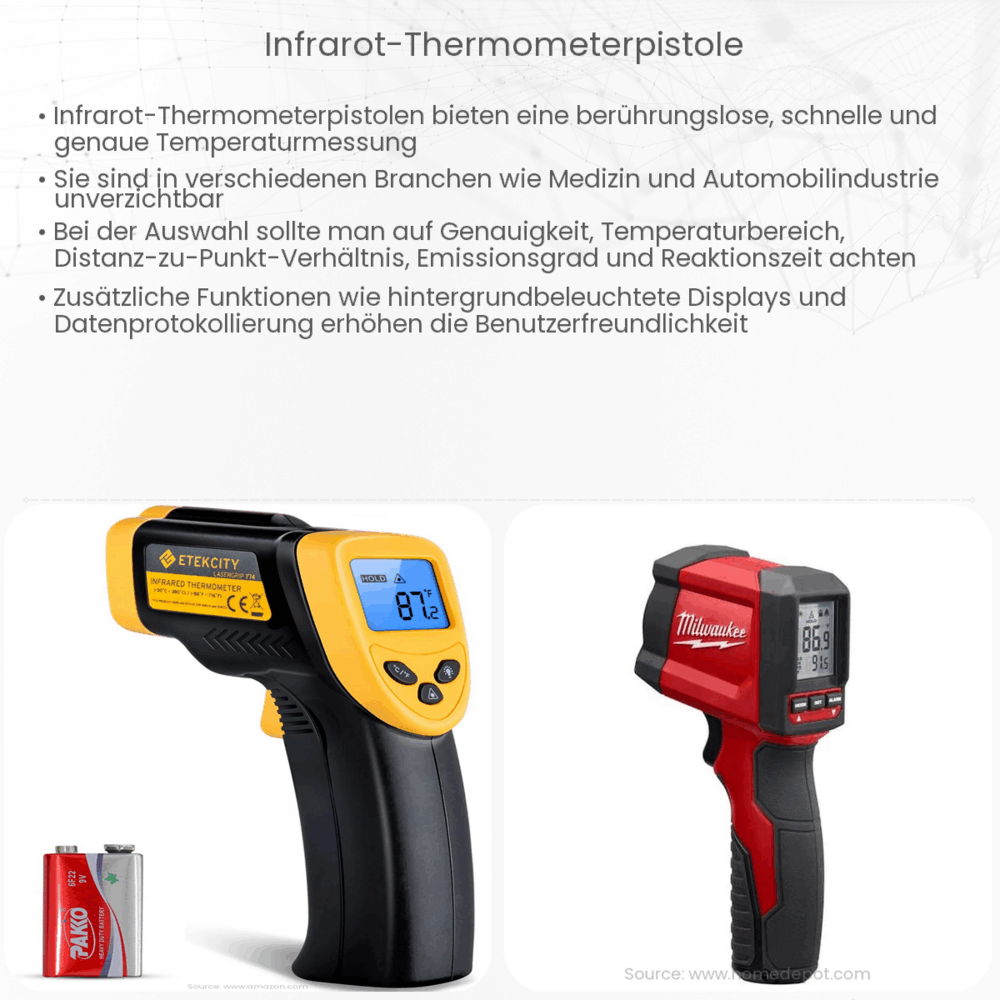 Infrarot-Thermometerpistole