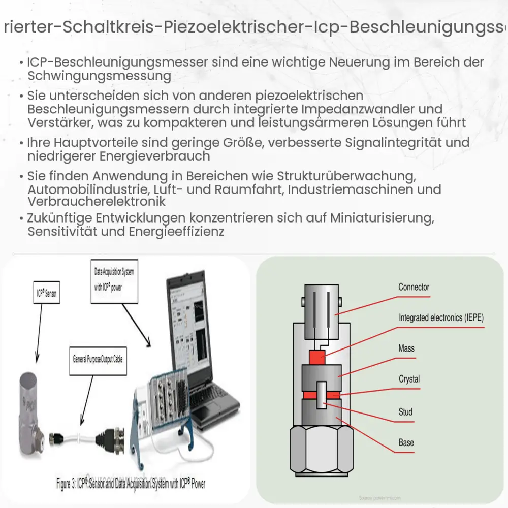Integrierter Schaltkreis-piezoelektrischer (ICP) Beschleunigungssensor