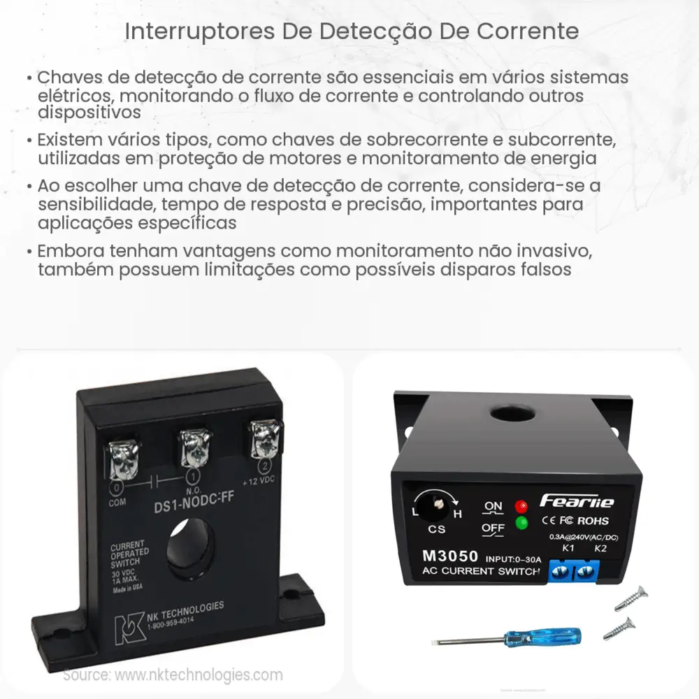 Interruptores de detecção de corrente