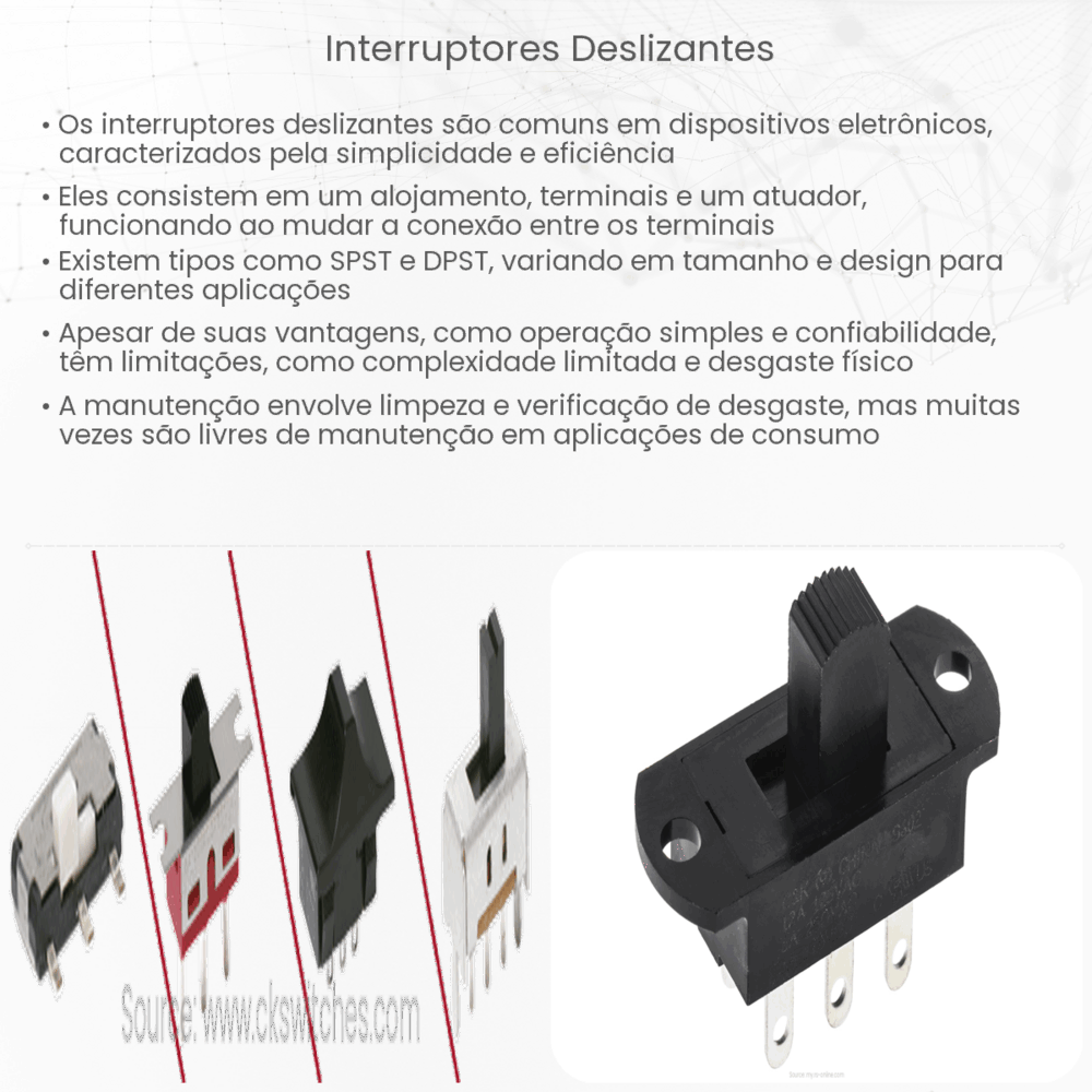 Interruptores deslizantes