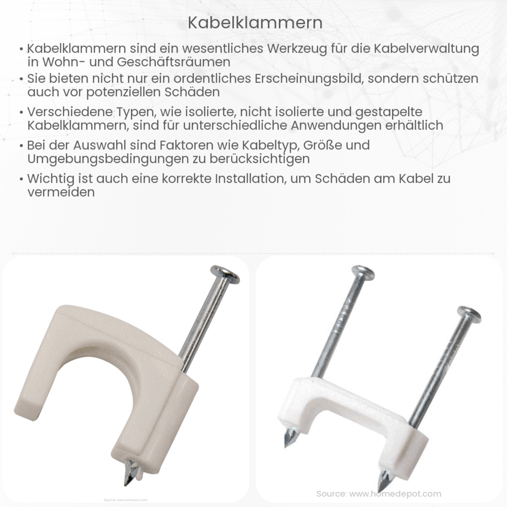 Kabelklammern