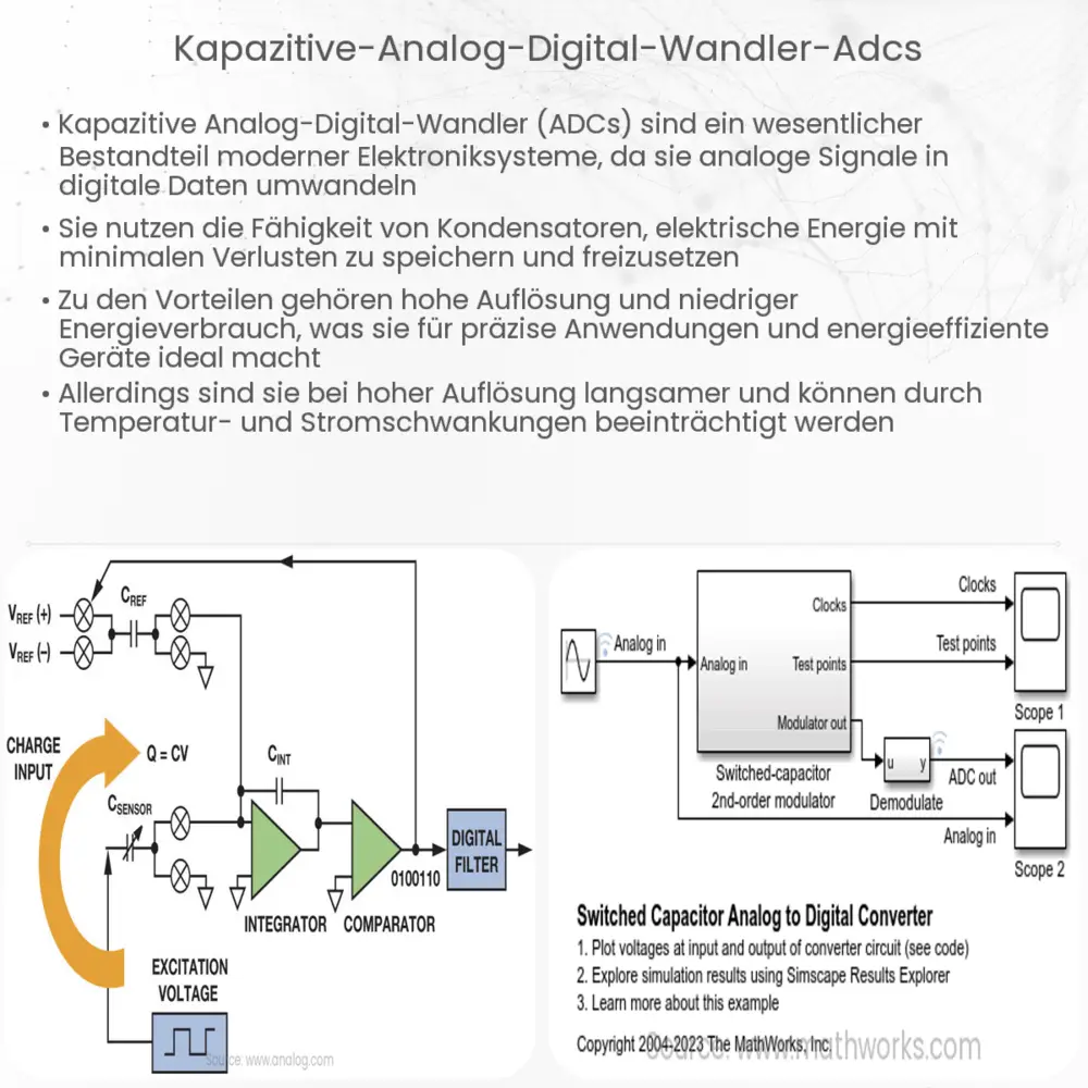Kapazitive Analog-Digital-Wandler (ADCs)