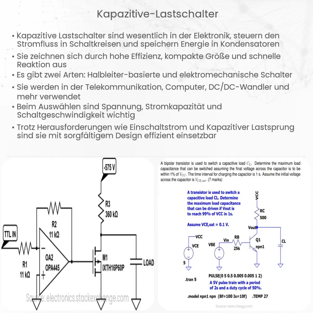 Kapazitive Lastschalter