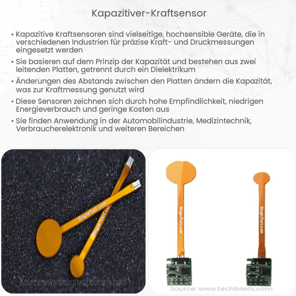 Kapazitiver Kraftsensor