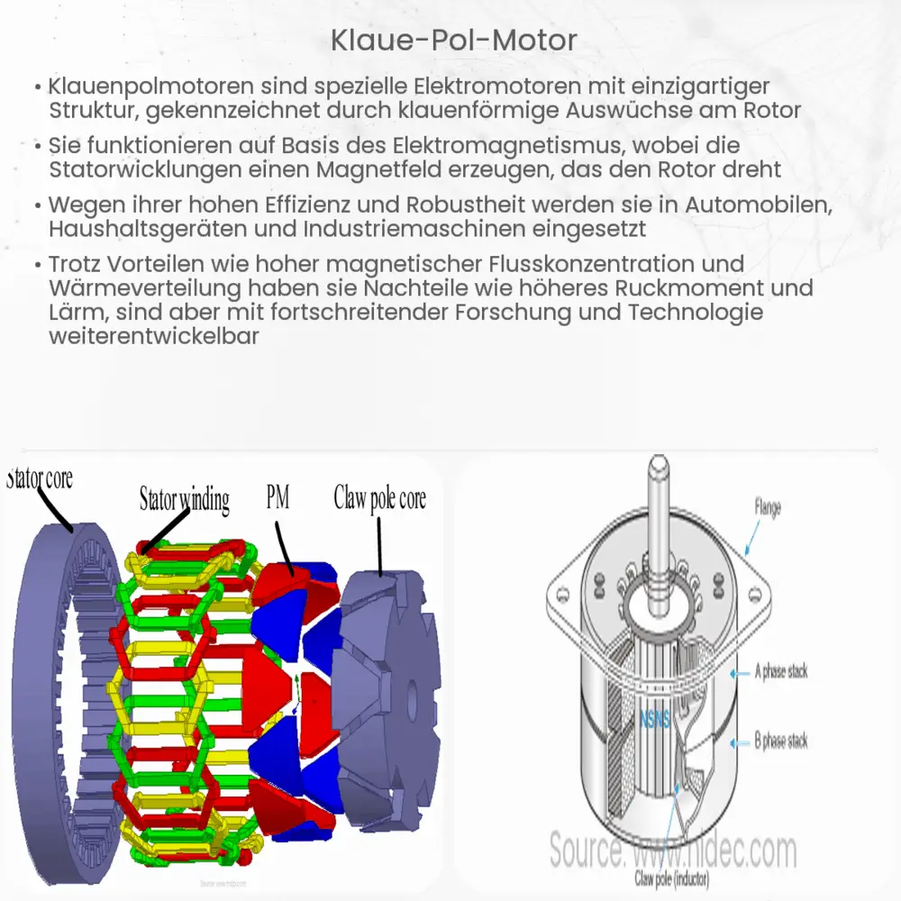 Klaue-Pol-Motor