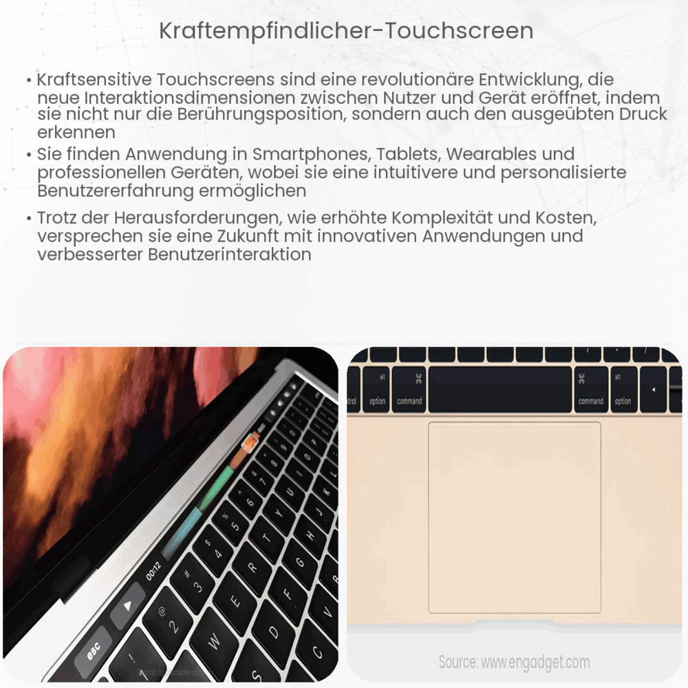 Kraftempfindlicher Touchscreen
