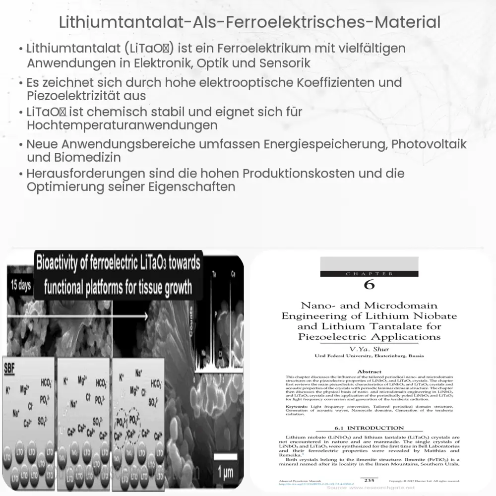 Lithiumtantalat als Ferroelektrisches Material Wie es funktioniert