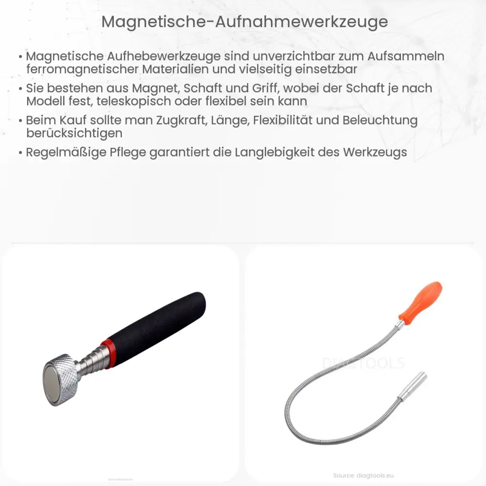 Magnetische Aufnahmewerkzeuge