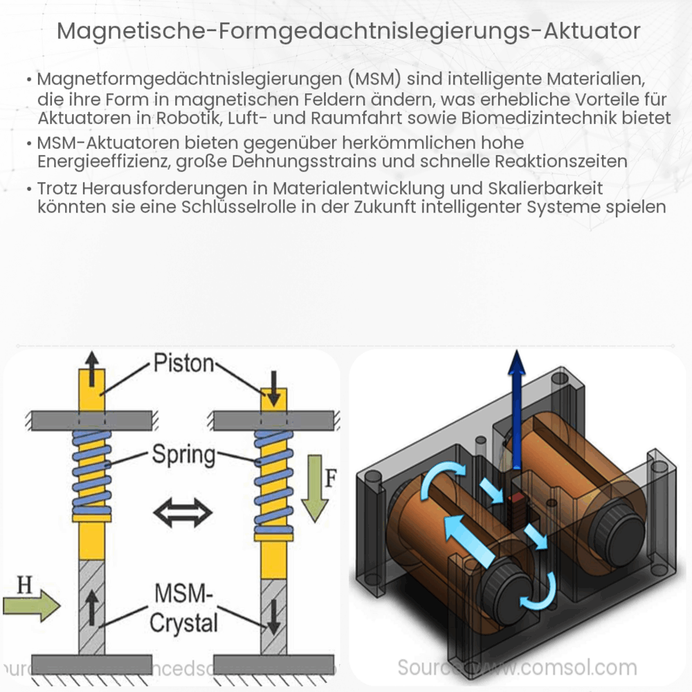 Magnetische Formgedächtnislegierungs-Aktuator