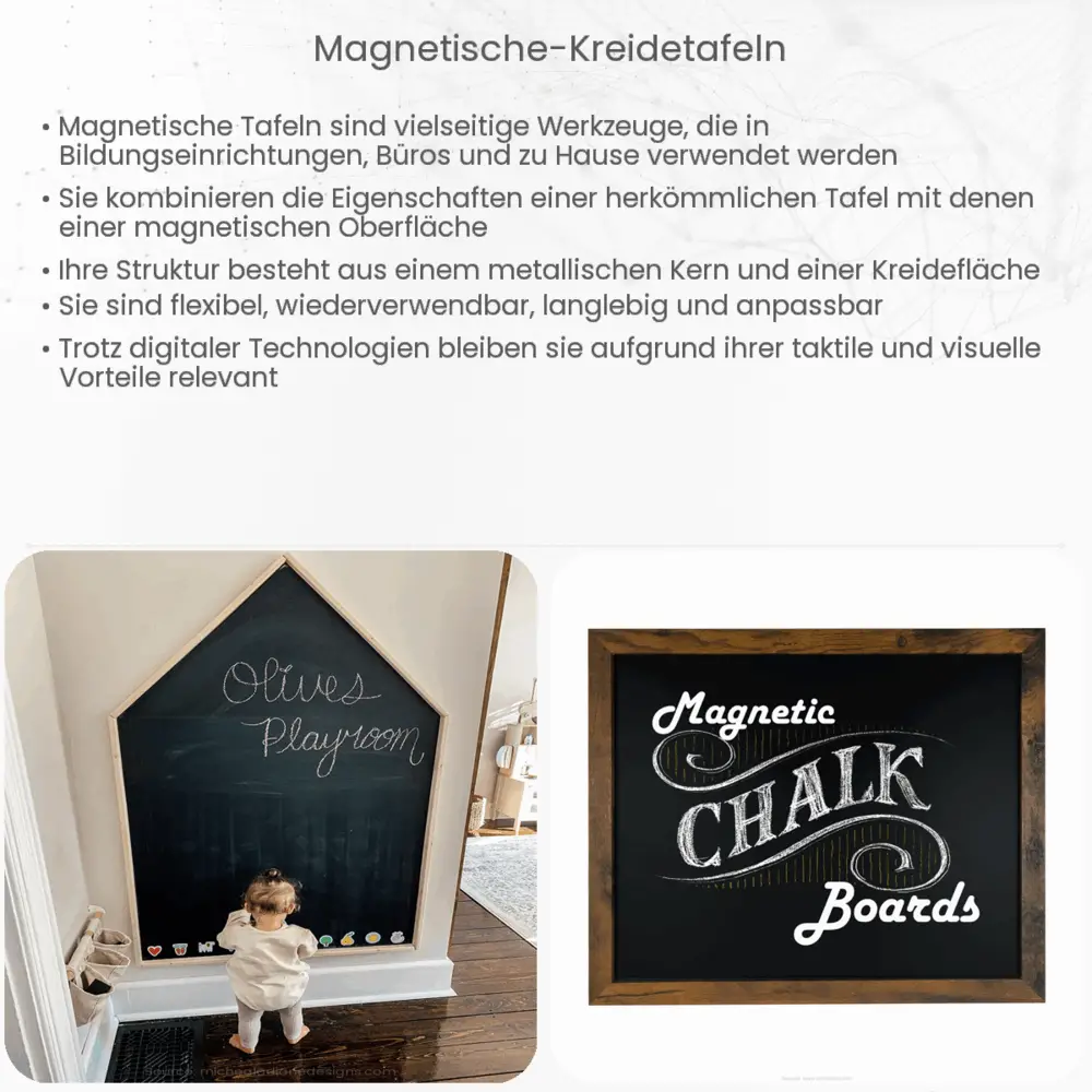 Magnetische Kreidetafeln