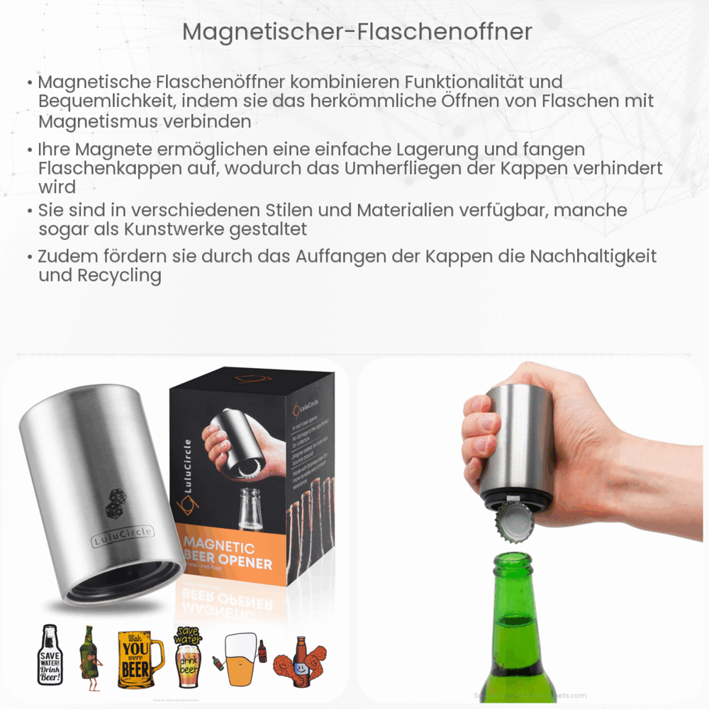 Magnetischer Flaschenöffner