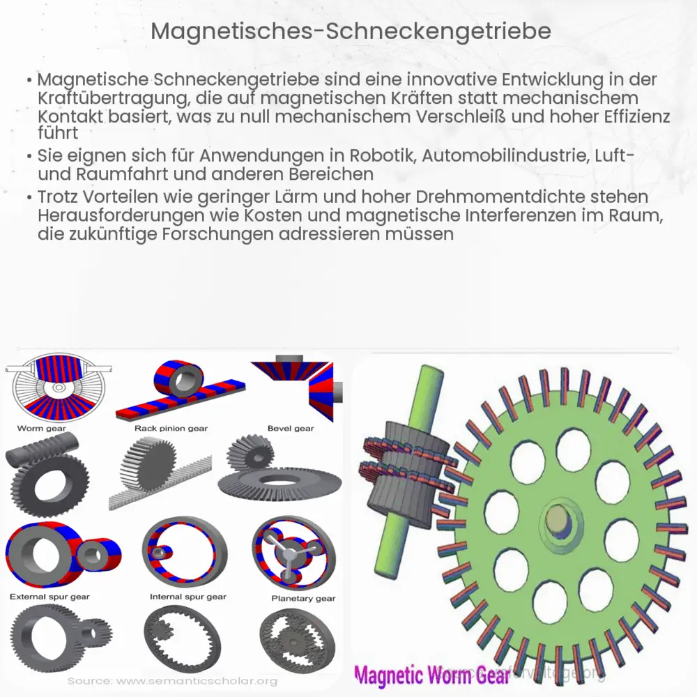 Magnetisches Schneckengetriebe