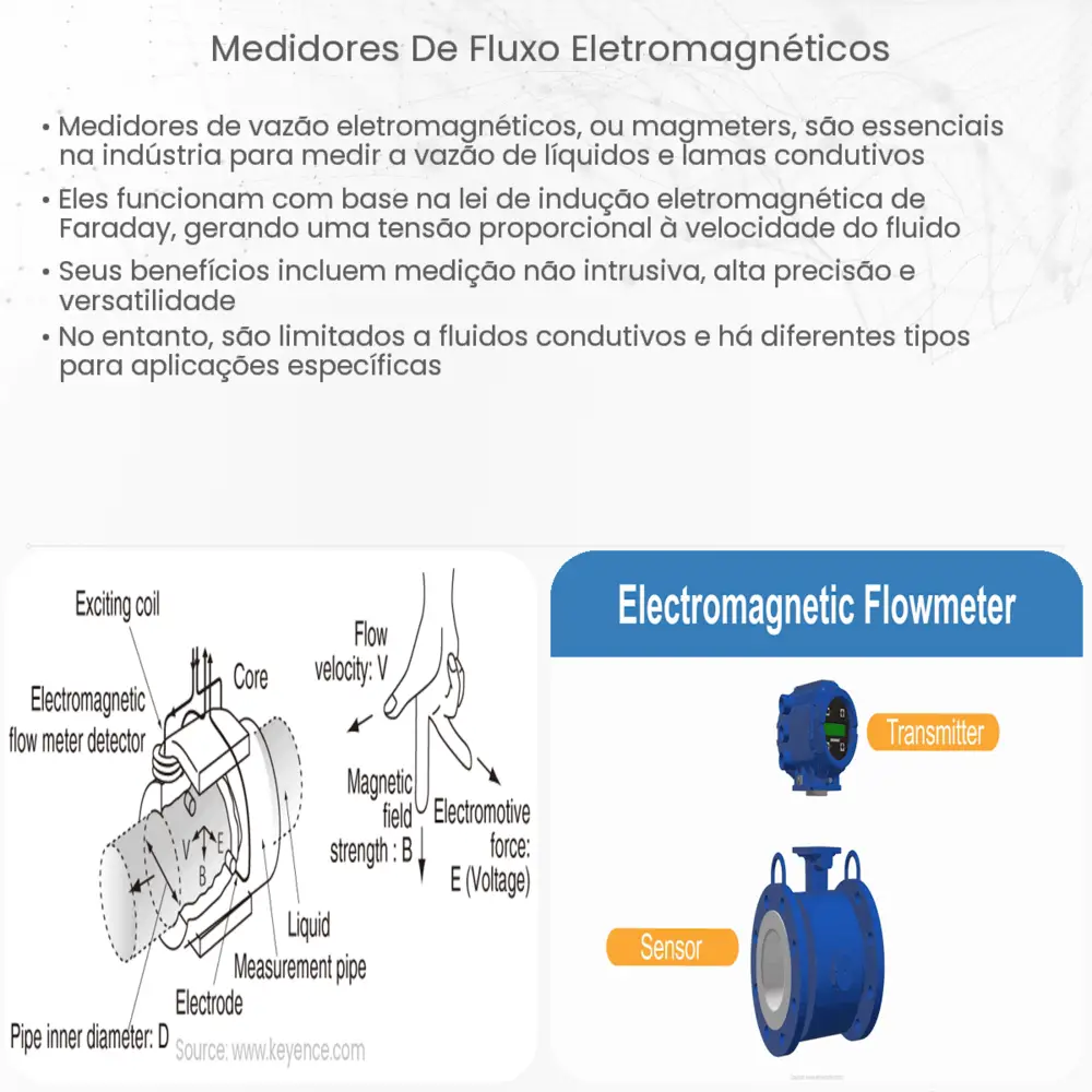 Medidores de fluxo eletromagnéticos