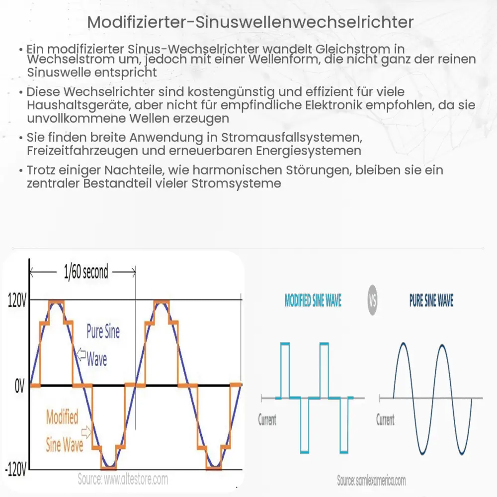 Modifizierter Sinuswellenwechselrichter