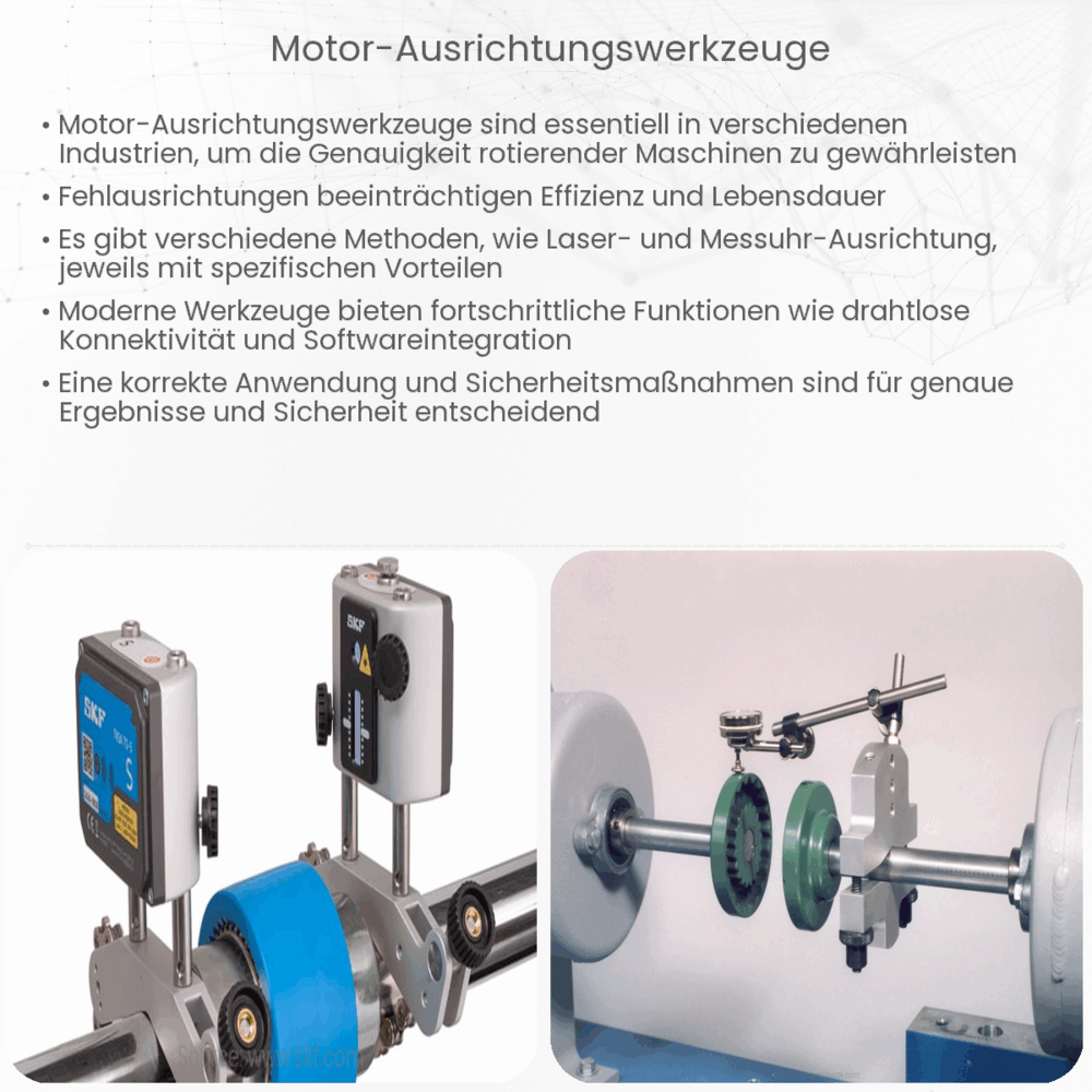 Motor-Ausrichtungswerkzeuge