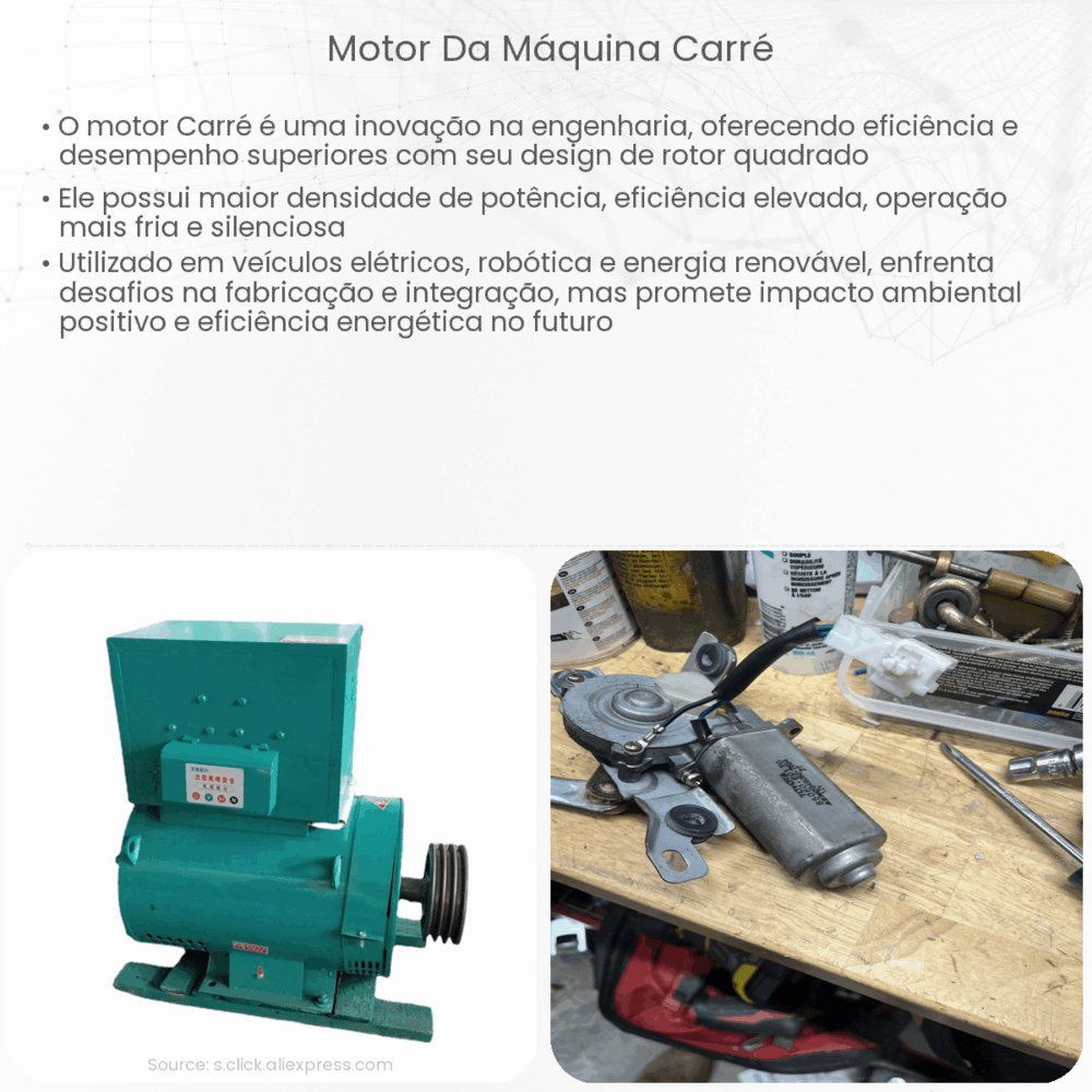 motor da máquina Carré