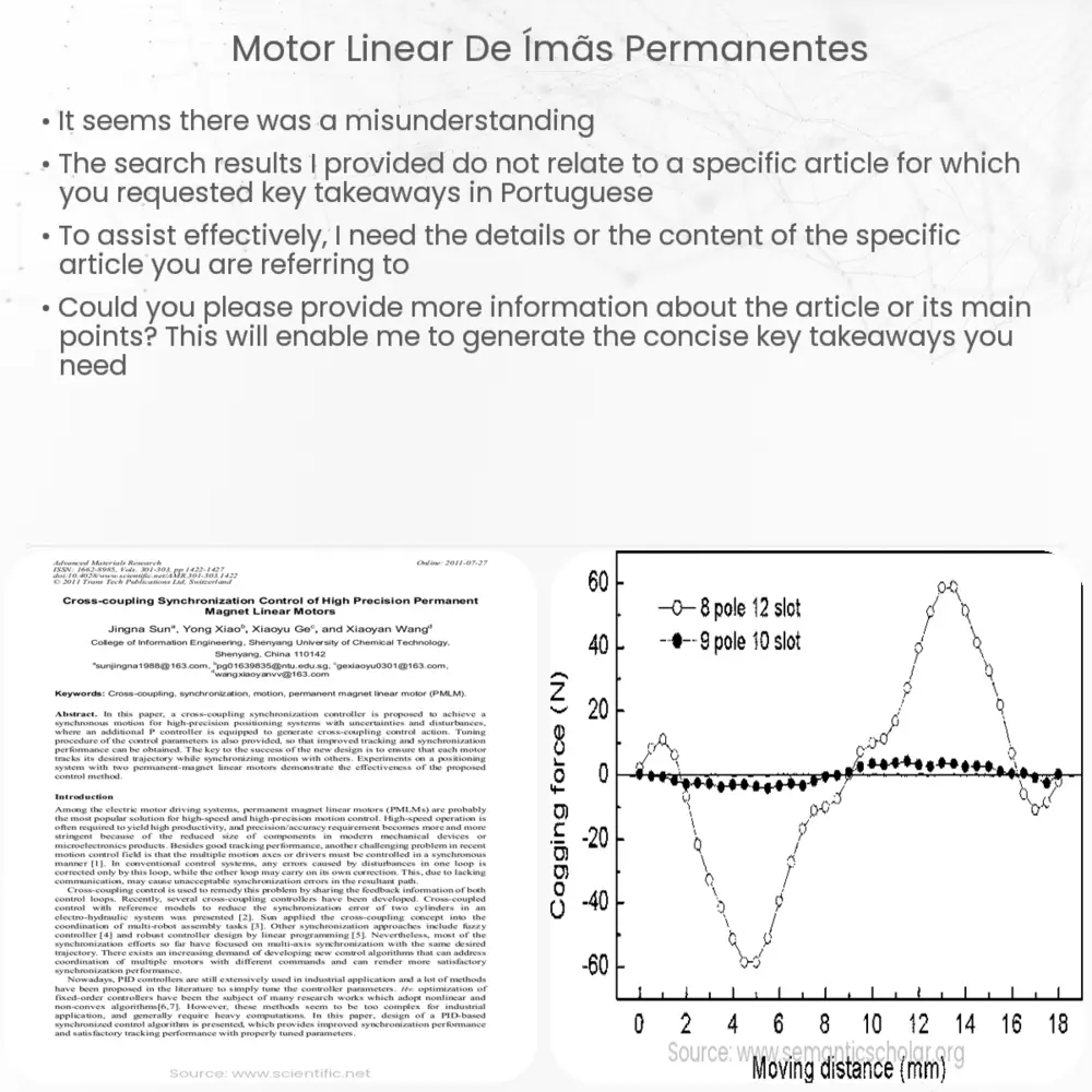 Motor linear de ímãs permanentes