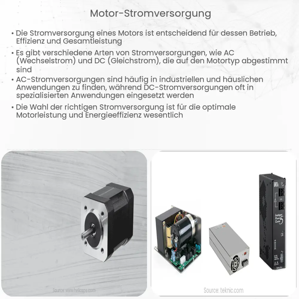 Motor-Stromversorgung