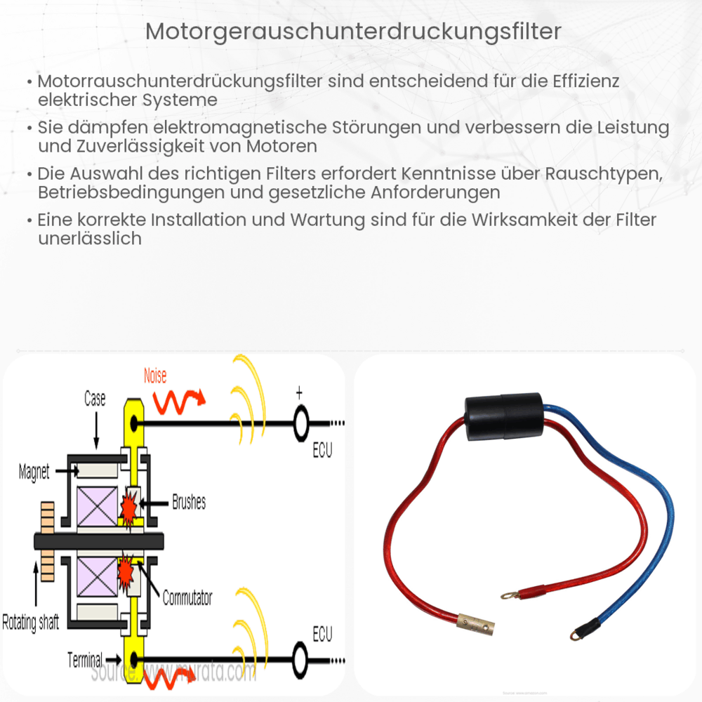 Motorgeräuschunterdrückungsfilter