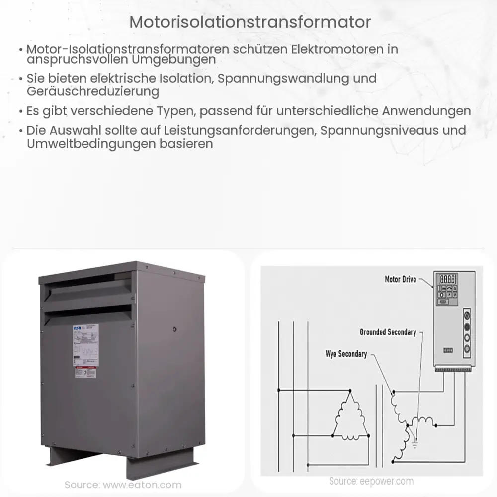 Motorisolationstransformator