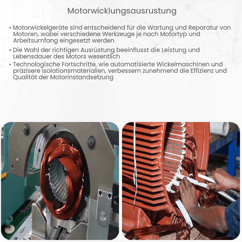 Motorwicklungsausrüstung