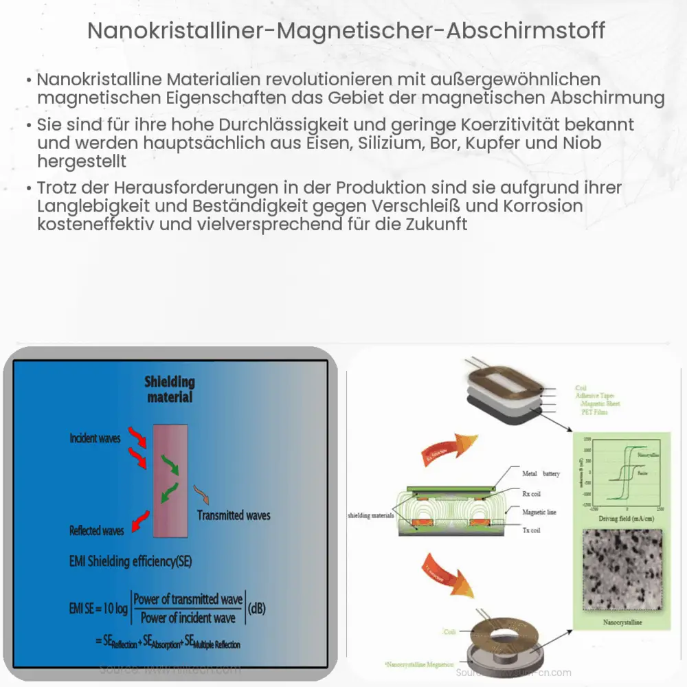 Nanokristalliner magnetischer Abschirmstoff