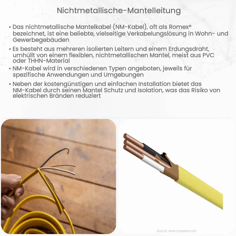 Nichtmetallische Mantelleitung