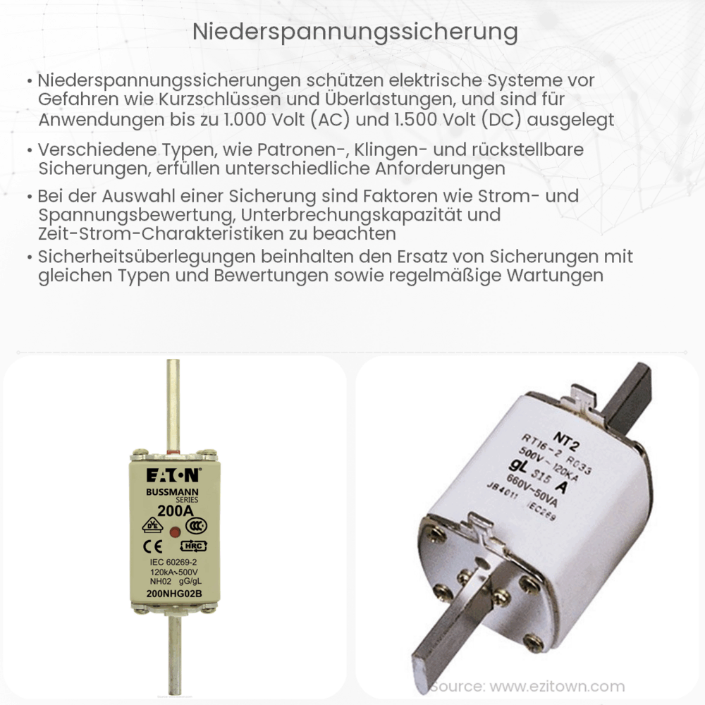 Niederspannungssicherung