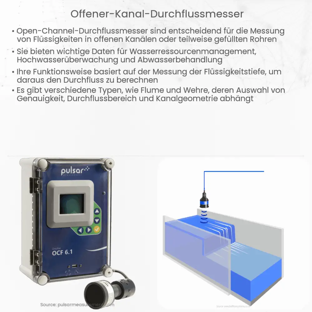 Offener Kanal-Durchflussmesser