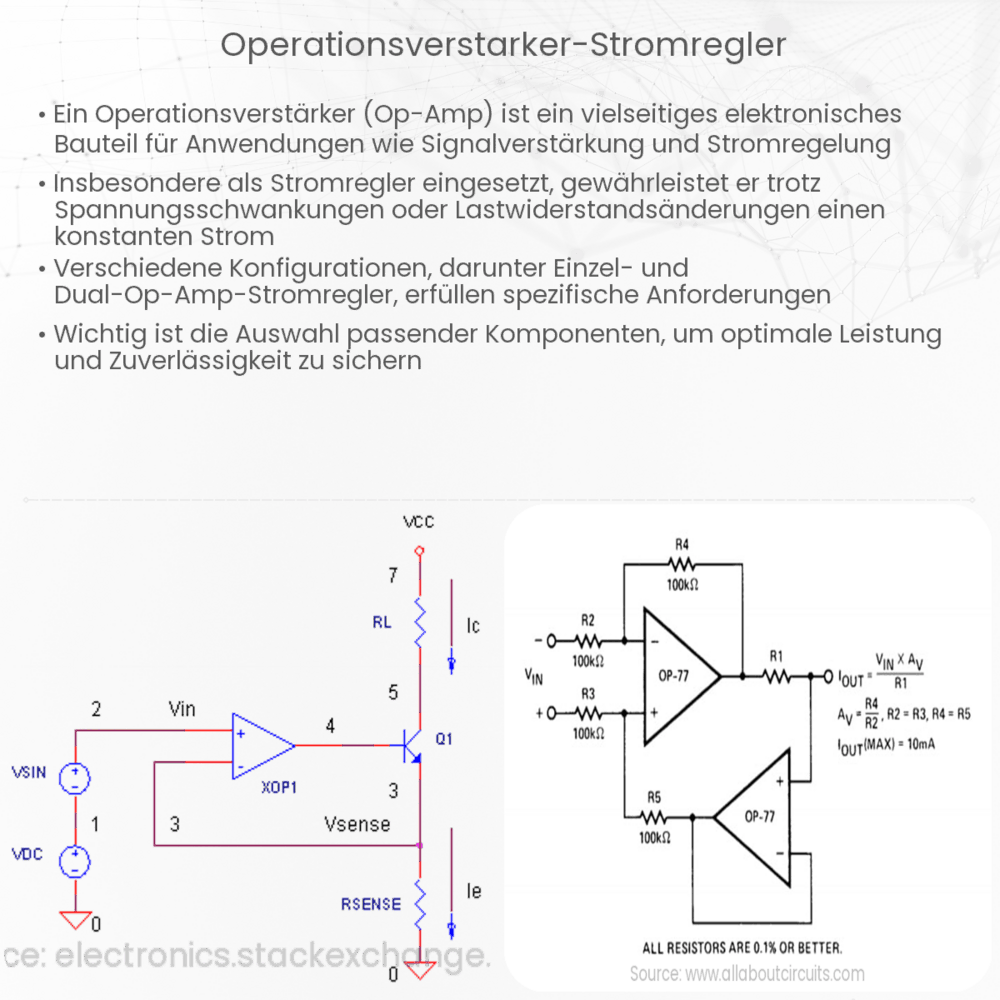 Operationsverstärker-Stromregler