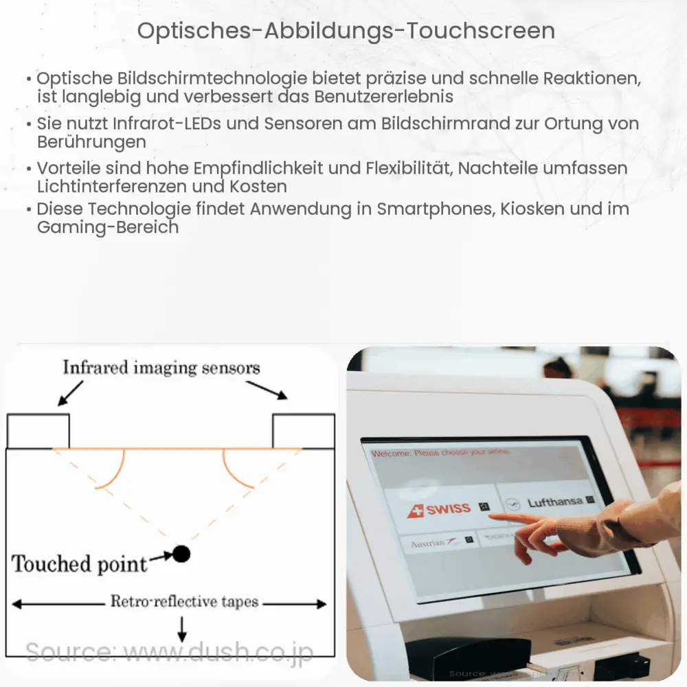 Optisches Abbildungs-Touchscreen