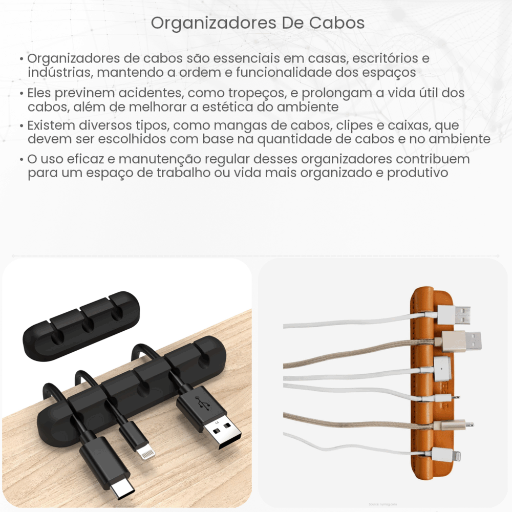 Organizadores de cabos