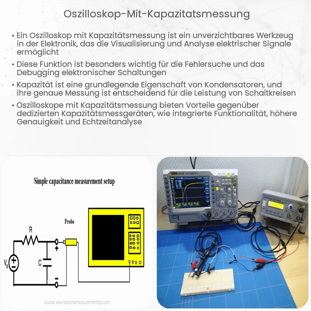 Oszilloskop mit Kapazitätsmessung