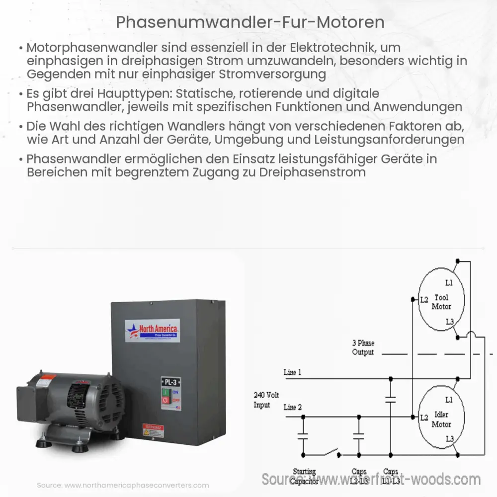 Phasenumwandler für Motoren