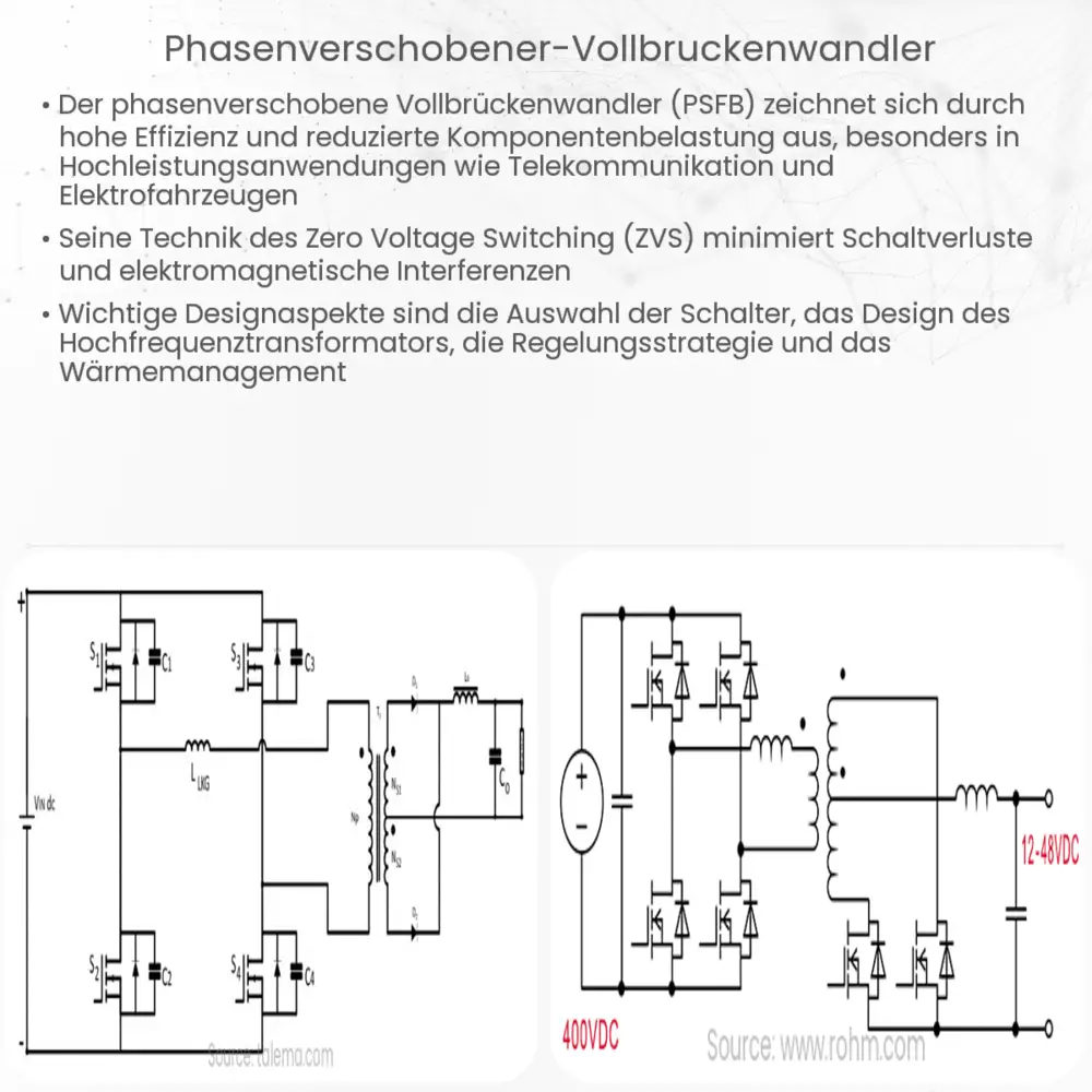 Phasenverschobener Vollbrückenwandler