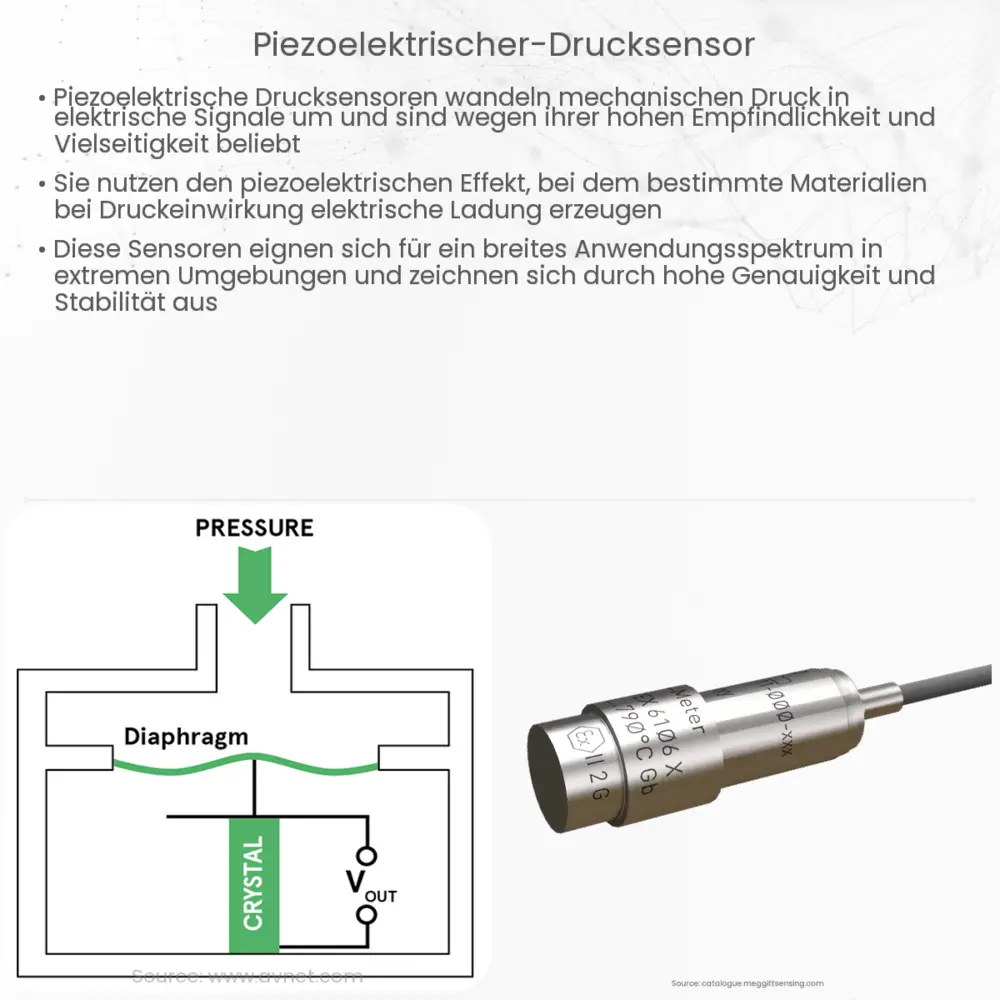 Piezoelektrischer Drucksensor