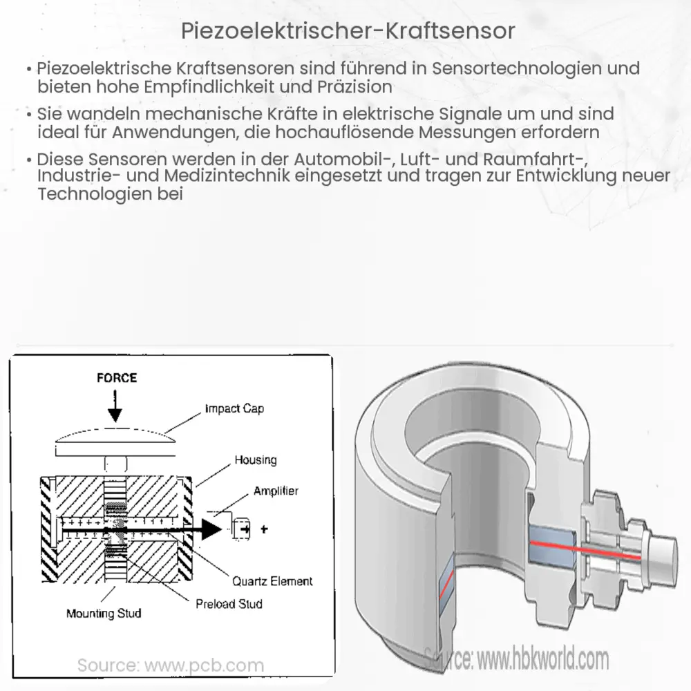Piezoelektrischer Kraftsensor